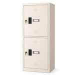 Load image into Gallery viewer, 2-Door Beige Locker Cabinet