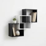 Load image into Gallery viewer, Interlocking Floating Wall Shelf White & Black