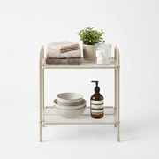 Beige Kitchen & Bathroom Organiser Rack