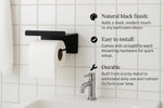 Load image into Gallery viewer, Steel Wall-Mounted Toilet Paper Holder – Black
