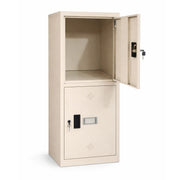 2-Door Beige Locker Cabinet